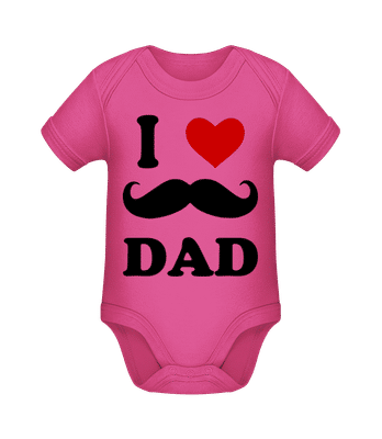 I Love Dad - Bio body pre deti - Magenta - Predné