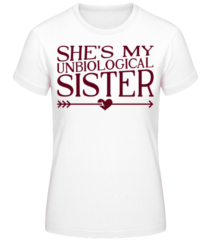 Preview: Unbiological Sister - Women's Basic T-Shirt - White - Front