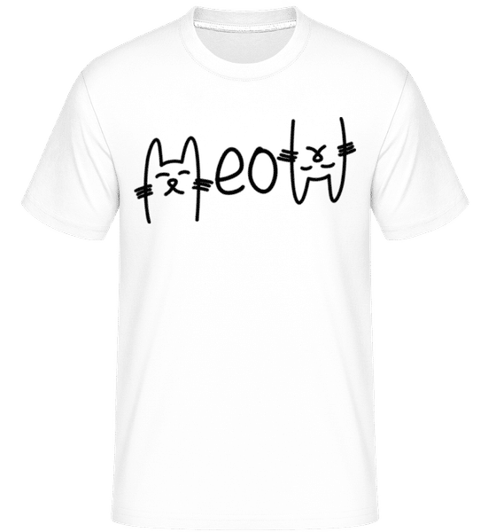 Aperçu: Meow 2 -  T-Shirt Shirtinator homme - Blanc - Devant