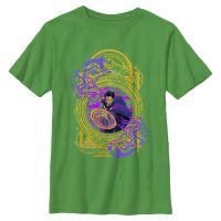 Marvel - Doctor Strange - Doctor Strange Neon Strange - Detské Tričko - Irish green - Predné