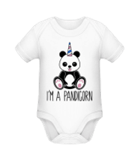 I'm A Pandicorn - Body ecológico para bebé - Blanco - delante