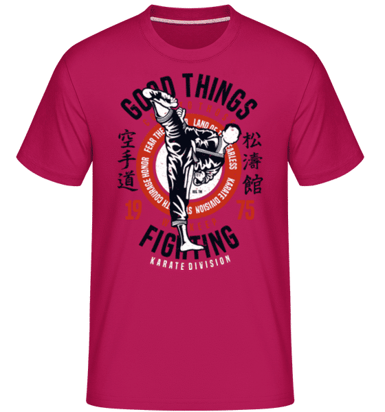 Aperçu: Karate Division -  T-Shirt Shirtinator homme - Magenta - Devant