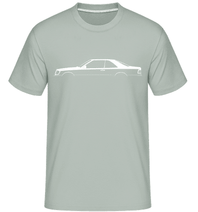 'Mercedes-Benz 300CE C124' Silhouette - Shirtinator Men's T-Shirt - Mint Green - Front