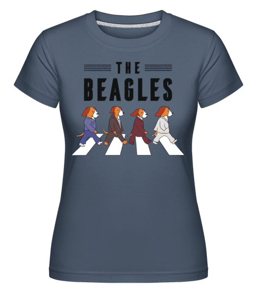 Preview: The Beagles -  Shirtinator Women's T-Shirt - Denim - Front