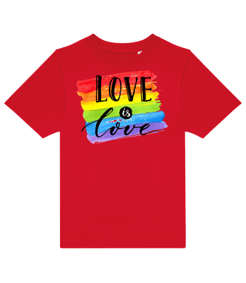 Love Is Love - Kids B&C T-Shirt - Red - Front