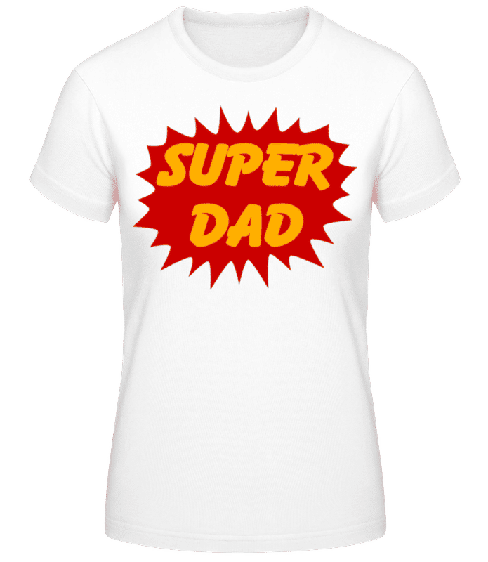 Preview: Super Dad Red - Women's B&C T-Shirt - White - Front