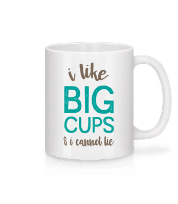 I Like Big Cups - Mug en céramique blanc - Blanc - Devant