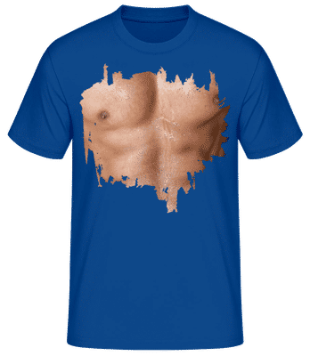 Muscle Telo Man - Pánske basic tričko - Kráľovská modrá - Predné