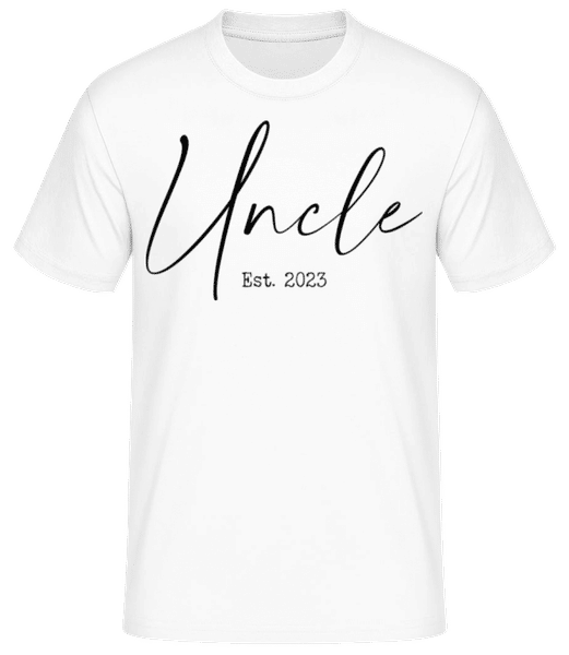 Vorschau: Uncle Est 2024 - Männer Basic T-Shirt - Weiß - Vorne