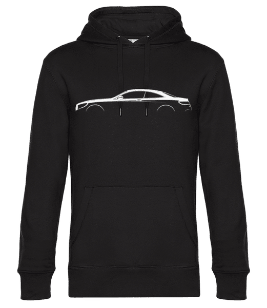Preview: 'Mercedes-Benz S Coupe C217' Silhouette - Men’s Standard Hoodie - Black - Front