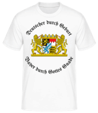Bayer Durch Gottes Gnade - Männer Basic T-Shirt - Weiß - Vorne