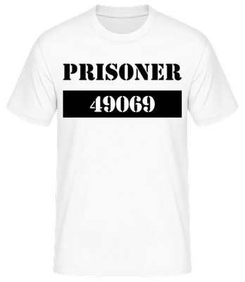 Prisoner - Camiseta básica para hombre - Blanco - delante