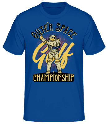 Space Golf Championship - Männer Basic T-Shirt - Royalblau - Vorne