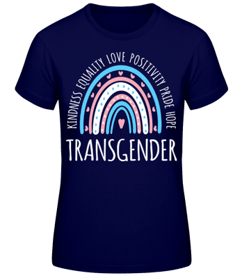 LGBTQ Transgender - Frauen Basic T-Shirt - Marine - Vorne