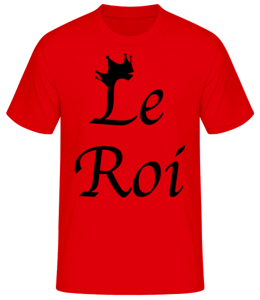 Aperçu: Le Roi - T-shirt standard Homme - Rouge - Devant