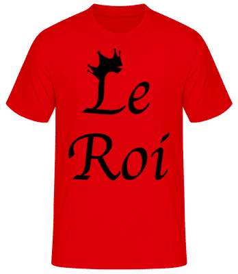 Le Roi - T-shirt standard Homme - Rouge - Devant