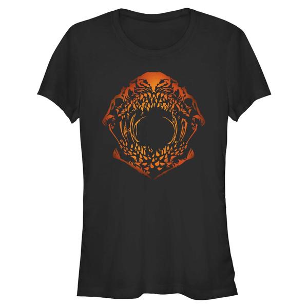 Aperçu: Netflix - Stranger Things - Mind Flayer Pumpkin Face - Halloween - Femme T-shirt - Noir - Devant
