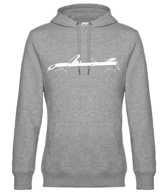 'Mini Cooper Cabrio (F57)' Silhouette - Sweat à capuche standard homme - Gris chiné - Devant