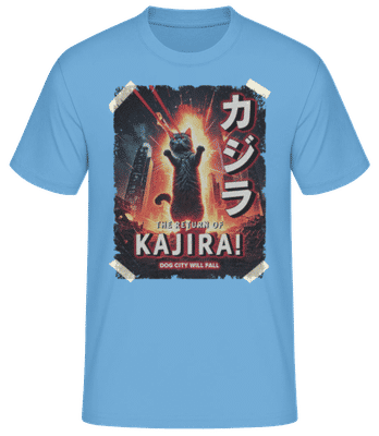 Catzilla The Return Of Kajira - Camiseta básica para hombre - Azul claro - delante