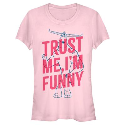 Pixar - Příšerky - Tylor Trust Me - Dámské Tričko - Růžová - Napřed