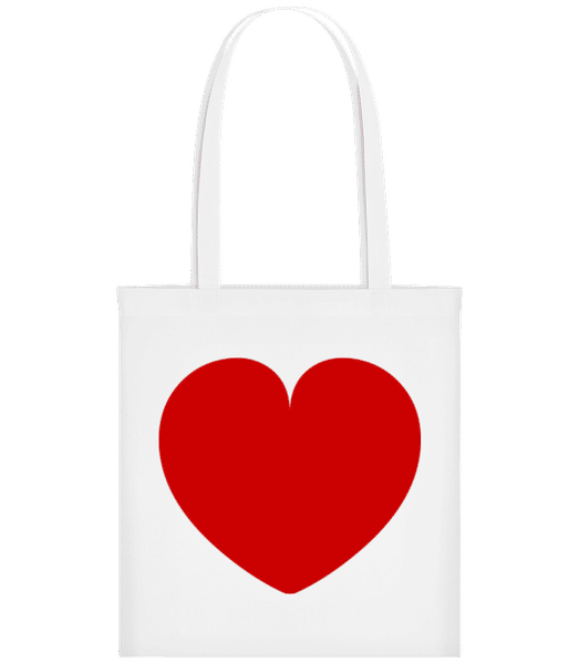 Aperçu: Cœur - Tote Bag - Blanc - Devant