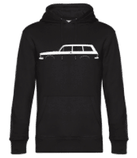 'Audi 80 Variant F103' Silhouette - Sudadera estándar para hombre - Negro - delante