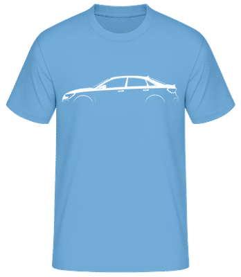 'Audi RS 3 Sedan (8Y)' Silhouette - Camiseta básica para hombre - Azul claro - delante