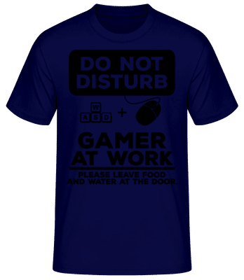 Do Not Disturb Gamer - Camiseta para hombre B&C - Marino - delante