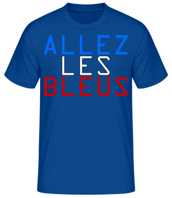 Allez Les Bleus - Pánske basic tričko - Kráľovská modrá - Predné