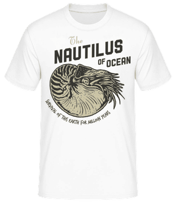 Nautilus - Pánské basic tričko - Bílá - Napřed