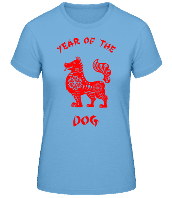 Chinese Zodiac Year Of The Dog - Women's Basic T-Shirt - Light blue - Front