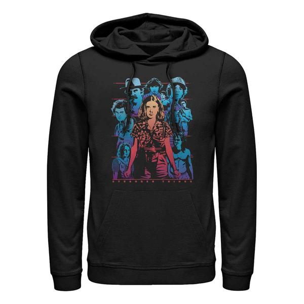Aperçu: Netflix - Stranger Things - Skupina Populous Gaze - Unisex Sweat à capuche - Noir - Devant