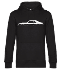 'Ford Mustang McLaren M81' Silhouette - Men’s Standard Hoodie - Black - Front
