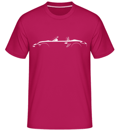 'Porsche Boxster (987)' Silhouette -  Shirtinator Men's T-Shirt - Magenta - Front