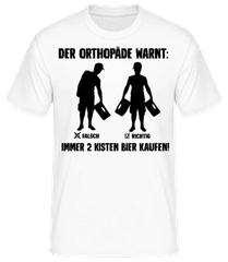 Der Orthopäde Warnt · Männer T-Shirt B&C