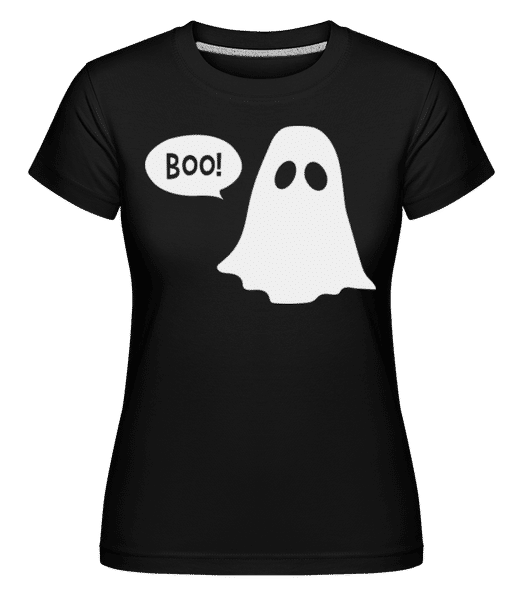 Aperçu: Boo -  T-shirt Shirtinator femme - Noir - Devant