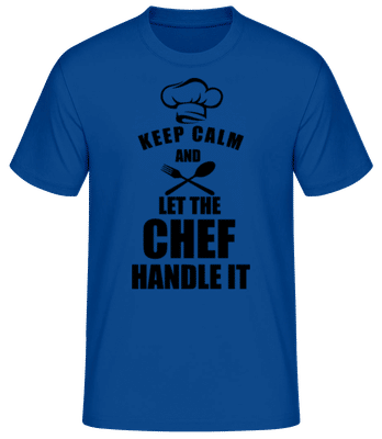 Keep Calm Chef Black - Pánské basic tričko - Královská modrá - Napřed