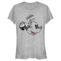 Disney - El ratón Miguelito Miguelín - Mickey Comic Mouse - Mujeres Camiseta - Gris moteado - delante