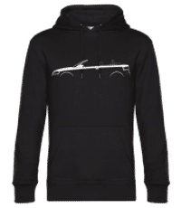 'Audi A3 Cabriolet (8P)' Silhouette - Männer Standard Hoodie - Schwarz - Vorne