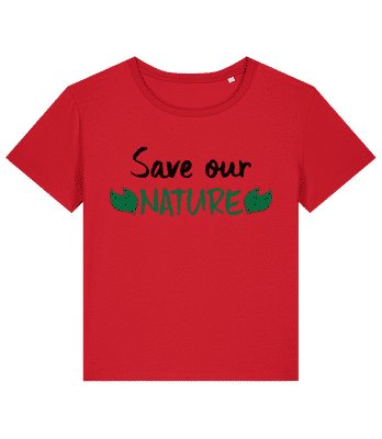 Save Our Nature - T-shirt bio Femme Stanley Stella 2.0 - Rouge - Devant