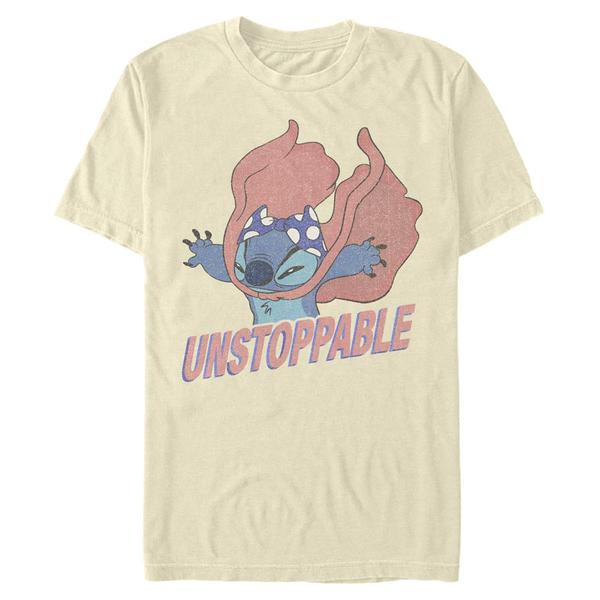 Aperçu: Disney - Lilo & Stitch - Stitch Unstoppable - Homme T-shirt - Crème - Devant