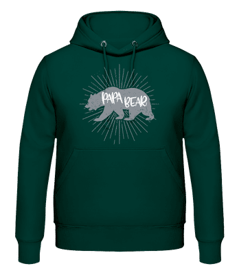 Papa Bear - Pánska mikina - Bottle green - Predné