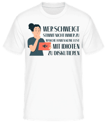 Nicht Mit Idioten Diskutieren · Männer Basic T-Shirt