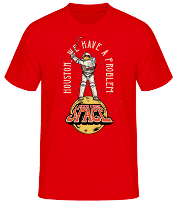 I Need More Space - Männer Basic T-Shirt - Rot - Vorne