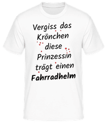 Prinzessin Trägt Fahrradhelm · Männer T-Shirt B&C