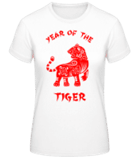 Chinese Zodiac Year Of The Tiger - T-shirt standard Femme - Blanc - Devant