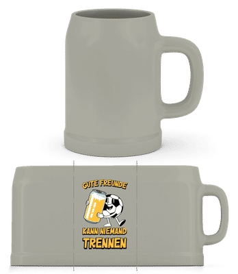 Gute Freunde Kann Niemand Trennen - Bierkrug - Grau - Vorne