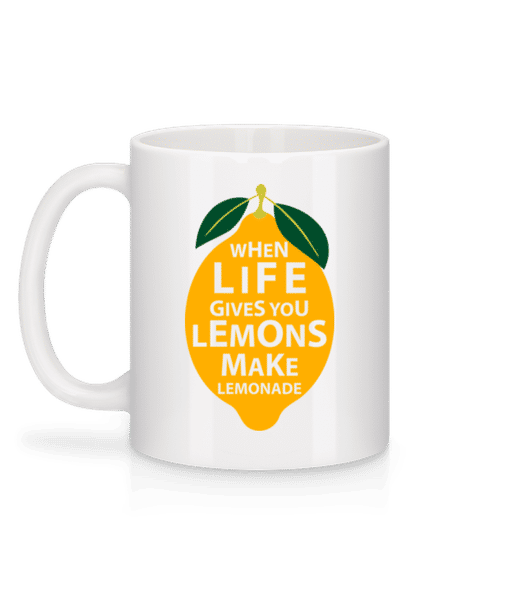 Aperçu: When Life Gives You Lemons - Mug en céramique blanc - Blanc - Derrière
