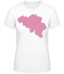 Belgium Silhouette Pink · Women's B&C T-Shirt