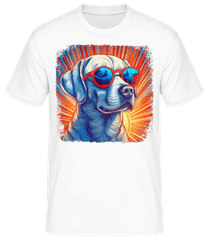 Labrador Hippie Look · Männer Basic T-Shirt